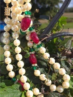 K. J. Lane vintage pearl necklace